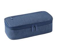 Duyeuau Astuccio per matite tinta unita portapenne di grande capacità sacchetti di matita semplice borsa per la scuola forniture per ufficio, Marina Militare, 24*11.5*7cm