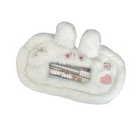 Duyeuau Cani di peluche Penna Bag Grande Capacità Matita Astuccio Bella Matita Sacchetti Cartoon Orso Matita Sacchetto Organizzatori Scrivania, Piccolo., 18*4*8cm