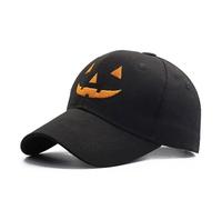 Duyeuau Cappello a forma di zucca con teschio per Halloween che celebra genitori-bambini famiglia riunione berretti festival copricapo cappello da baseball sportivo