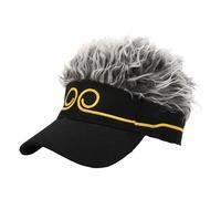 Duyeuau Cappello Peloso di Halloween Copricapo Mito Nero Copertura Testa Per Parrucche Scherzo Halloween Mito Nero Cappello Del Fumetto Copricapo