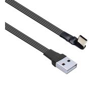 Duyeuau Cavo di ricarica di tipo C ad angoli multipli con rivestimento in silicone tipo C cavo di trasferimento dati per il gioco durante la ricarica di dispositivi mobili piatto flessibile USB a cavo
