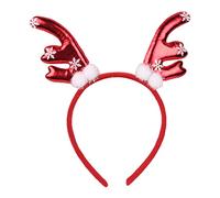 Duyeuau Cerchietto per capelli in corno di cervo cervo cervo cerchietto per capelli con corna per capodanno e Natale, accessorio per feste in maschera