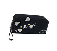 Duyeuau Grande astuccio multistrato, ad alta capacità, portapenne, portapenne, organizer da viaggio per cosmetici, Nero , Size Approx. 22x10cm/8.66x3.94in