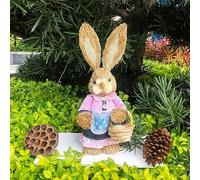 Duyeuau Pasqua Appeso Per Bambola Ornamenti Accessori Novità Appeso Bella Pasqua Cannuccia Forniture Alleviare La Noia