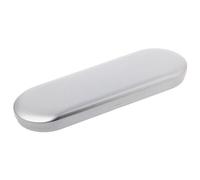 Duyeuau Penna a matita in latta argentata per astuccio, cancelleria, scuola e ufficio, S, Size 17.7x5.8x1.8cm/6.97x2.28x0.71