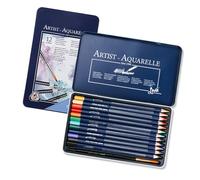 Duyeuau Set di matite colorate ad acquerello con custodia in metallo matita colorata con pennello fine Artista Forniture artistiche per schizzi
