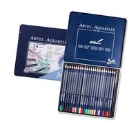Duyeuau Set di matite colorate ad acquerello con custodia in metallo matita colorata con pennello fine Artista Forniture artistiche per schizzi