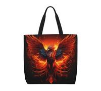 DUYKIMQW Borsa tote con stampa di elefanti che camminano, grande, riutilizzabile, per la spesa e la spesa, per uso quotidiano, Fenice del fuoco, Taglia unica