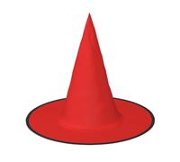 DUYKIMQW Cappello da strega con stampa rossa, accessorio per costume di | Cappello da strega da donna, per Halloween, a punta, accessorio per costume cosplay, nero, viola, rosa