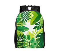 DUYKIMQW meteor Print - Zaino da viaggio elegante, grazioso zaino per computer portatile con design stampato su tutta la parte anteriore, Foglie verdi., taglia unica