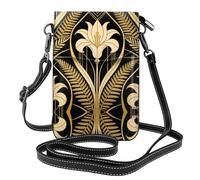 DUYKIMQW Morning Glory - Borsa a tracolla per telefono, con tracolla, per uso quotidiano e viaggio, Fiore dorato scuro, Taglia unica