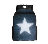 DUYKIMQW Zaino da viaggio alla moda con stampa a stelle fluorescenti, zaino carino per computer portatile con design stampato sulla parte anteriore completa, Stella fluorescente, taglia unica