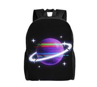DUYKIMQW Zaino da viaggio alla moda con stampa a stelle fluorescenti, zaino carino per computer portatile con design stampato sulla parte anteriore completa, Orbita della stella di guasto, taglia