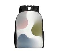 DUYKIMQW Zaino da viaggio alla moda con stampa teschio nero, zaino carino per computer portatile con design stampato su tutta la parte anteriore, Volto lieve, taglia unica