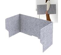 DUYULIANG Pannello Divisorio per Scrivania, Pieghevole Divisore Acustico Indipendente, Schermo per Privacy Fonoassorbente Migliora Concentrazione, per Uffici Studio Sale Conferenze(Greys,80cm)