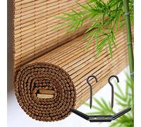 DUYULIANG Tenda Avvolgibile In Bambù | Tapparella Avvolgibile In Bamboo A Rullo | In Listelli Di Bambù | Tende A Rullo Per Patio, Fatto A Mano, Tasso Di Ombreggiatura 55% Traspirante, Facile Da Usare