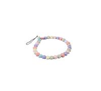 DUZEPA 3 pezzi di cordino per cellulare con perline, cinturino da polso, cordino per appendere accessori a catena per donne e ragazze, perline colorate a forma di cuore, 150 mm