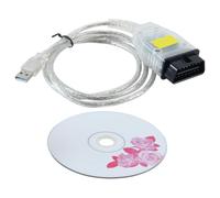 DUZEPA Cavo K+DCAN, scanner di codici motore per auto, strumento diagnostico per auto, interfaccia cavo USB ODB2 con di ricambio per serie 1, 3 e 5 E81 2004-2011