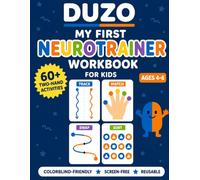 DUZO Neurotrainer Workbook for Kids Ages 4-6: 60+ Two-Hand Brain Activities for Focus, Coordination & Attention | A Screen-Free Day-by-Day Program with 5 Levels & Progress Tracker