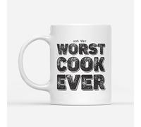 DV DESIGN 1 x Worst Cook Ever Mug - Cooking Home Funny Joke Not The Sport Fan Hobby Work Job Bad Birthday Men Women Travel Drinks Cup #82750