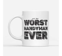 DV DESIGN 1 x Worst Handyman Ever Mug - Trades College Funny Joke Not The Fan Hobby Work Job Bad Birthday Men Women Travel Drink Cup #82764