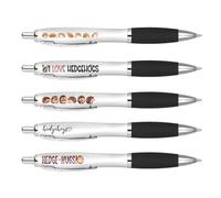 DV DESIGN 5 penne nere a forma di riccio, animali selvatici, divertenti giochi di parole, articoli di cancelleria per la scuola, insegnanti, amici, ragazze, ragazzi, set regalo di compleanno #81298