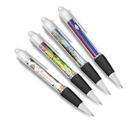 DV DESIGN Set di 4 penne a sfera bianche della Slovenia - Bandiera Slovenia Mappa della città Paese Vacanze Viaggi Amici Ragazzi Ragazze Uomini Donne Tema Penna #79534