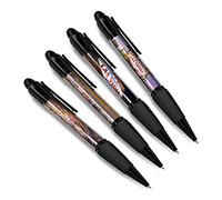 DV DESIGN Set di 4 penne a sfera nere di Las Vegas - Nevada Travel America USA Sign Casino Holiday Hobby Ragazzi Ragazze Uomini Donne Tema Penna #79401