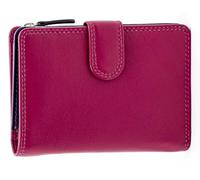 DV Gianni Conti 1808205 - Portafoglio da donna in pelle italiana, con nove carte, due note, sezionato con blocco RFID, 1808205, Fucsia, M, Classico