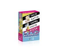 Taco Gatto Capra Cacio Pizza: Waterproof - Gioco da tavolo per Famiglie e Amici - Gioco di carte di rapidità - 2-8 Giocatori - 8+ Anni - Edizione Italiana