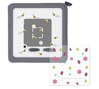 dv1175 - Set di 2 pellicole protettive protettive per Toniebox, tagliate su misura, per api e coccinelle, motivi creativi accessori per bambini