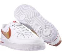 DV3505-100 Nike Air Force 1 07 Jumbo Swoosh - Bianco Rosso Scarpe da...