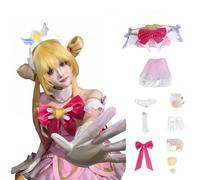 DVa - Costume da compagno di squadra, per cosplay, costume da Lolita rosa, per Halloween e feste di carnevale (rosa, taglia unica)