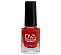 DVA, Lasting Color Nail Lacquer, Smalto per Unghie a Lunga Durata, con Finish Lucido Effetto Laccato, Rapida Asciugatura e Maxi Pennello per una Stesura Uniforme, Vegan, Deep Red, 11 ml