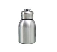 Dvagoent Borraccia Piccola da Borsetta Doppio Strato Thermos Piccolo per Caffè Vuoto Mini Borraccia, con Passante per Il Trasporto, Dimensioni Compatte, 220g, 300ml, Acciaio Inox (Argento)