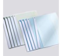 Dvagoent Cartelline Trasparenti A4 Portalistini a4 Plastica Rilegatura Fogli A4 10 Pezzi, La Barra di Serraggio Girevole Consente di Risparmiare Tempo e Fatica (Verde, Blu)