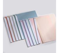 Dvagoent Cartelline Trasparenti A4 Portalistini a4 Plastica Rilegatura Fogli A4 10 Pezzi, La Barra di Serraggio Girevole Consente di Risparmiare Tempo e Fatica (Colorati)