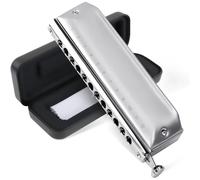 DVCSDE Armonica Cromatica A 12 Fori con Diverse tonalità per Professionisti Principianti(C Tone)