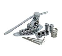 DVCSDE Ponte con Viti Barra di Arresto Cordiera Tremolo Morsetto di Bloccaggio Nero per Chitarra Elettrica LP SG(Silver)