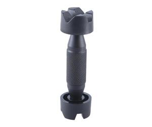 DVCSDE Supporto per Riparazione del Fascio Sonoro della Chitarra Supporto Metallico BLuthier Tool(Black)