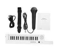 DVCSDE Tastiera Elettronica Professionale Chitarra Pianoforte Elettronico con Mini Piano Tastiera Strumenti 37Key Tastiera Elettronica Piano Ricaricabile
