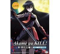 DVD anime AKAME GA KILL Serie TV completa (1-24 estremità) doppiata in inglese