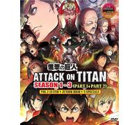 DVD Anime Attack On Titan Stagione 1+2+3+6 SP, Lost Girls & Junior High Inglese