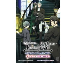 DVD Anime Black Butler Stagione 5: Amerald Witch Arc (1-13 End) Inglese Tutte...