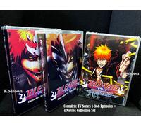 DVD anime BLEACH serie TV completa cofanetti (1-366 fine) + 4 film dub inglese
