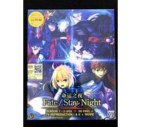 DVD Anime FATE / STAY NIGHT Stagione 1+2+3 (1-50 Fine) +Riproduzione TV I&II ...