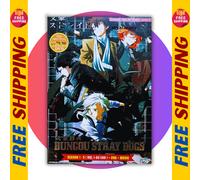DVD Anime Inglese Dub Bungo Stray Dogs Stagione 1-5 (Vol. 1-60 estremità) + O...
