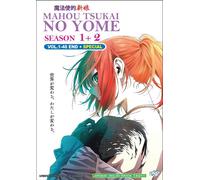 DVD Anime Mahou Tsukai No Yome Stagione 1+2 (1-48 Fine) + Speciale, Dub Inglese