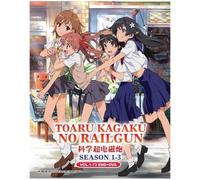 DVD Anime Toaru Kagaku no Railgun Serie Completa Stagione 1+2+3 (1-73 +...