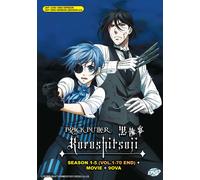 DVD BLACK BUTLER KUROSHITSUJI Stagione 1-5 Vol.1-70END+Film+9 OVA Doppiato...